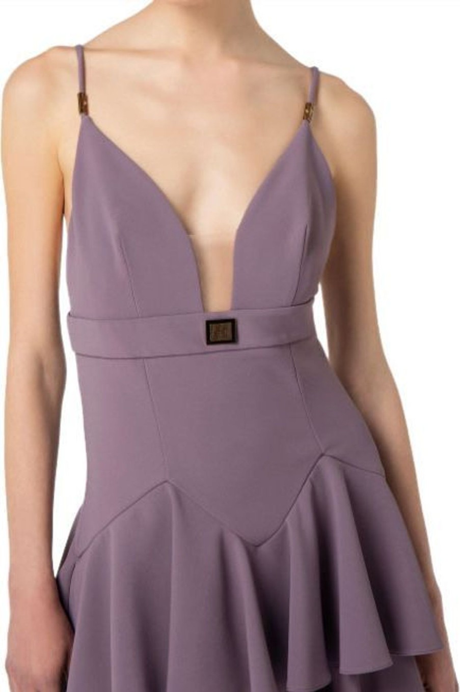 Dames Elisabetta Franchi | Elisabetta Franchi Dresses Purple Paars