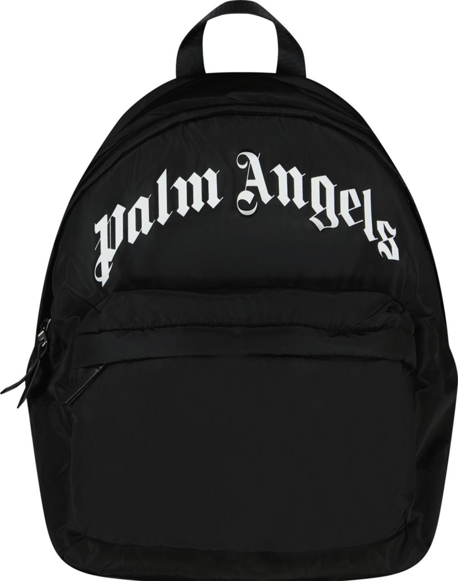 Kids Palm Angels Tassen | Palm Angels Palm Angels Kinder Jongens Tas Zwart Zwart