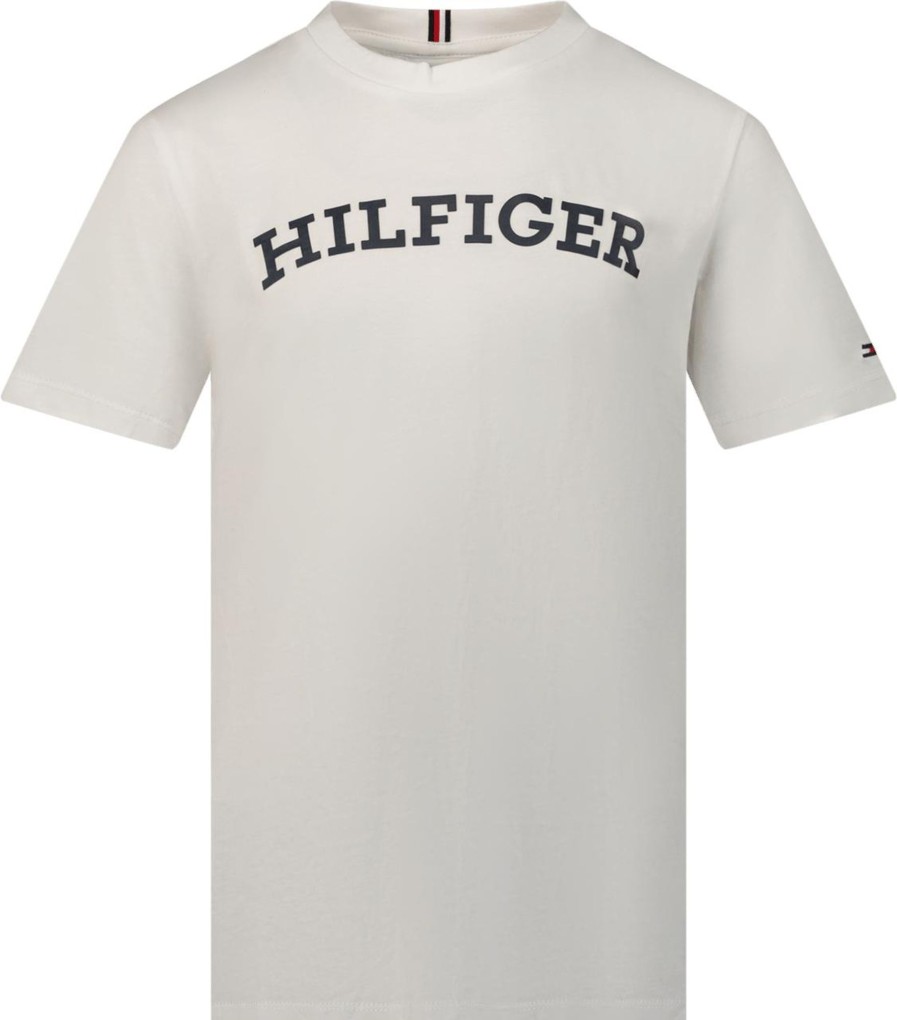 Kids Tommy Hilfiger T-Shirts | Tommy Hilfiger Tommy Hilfiger Kinder Jongens T-Shirt Navy Blauw