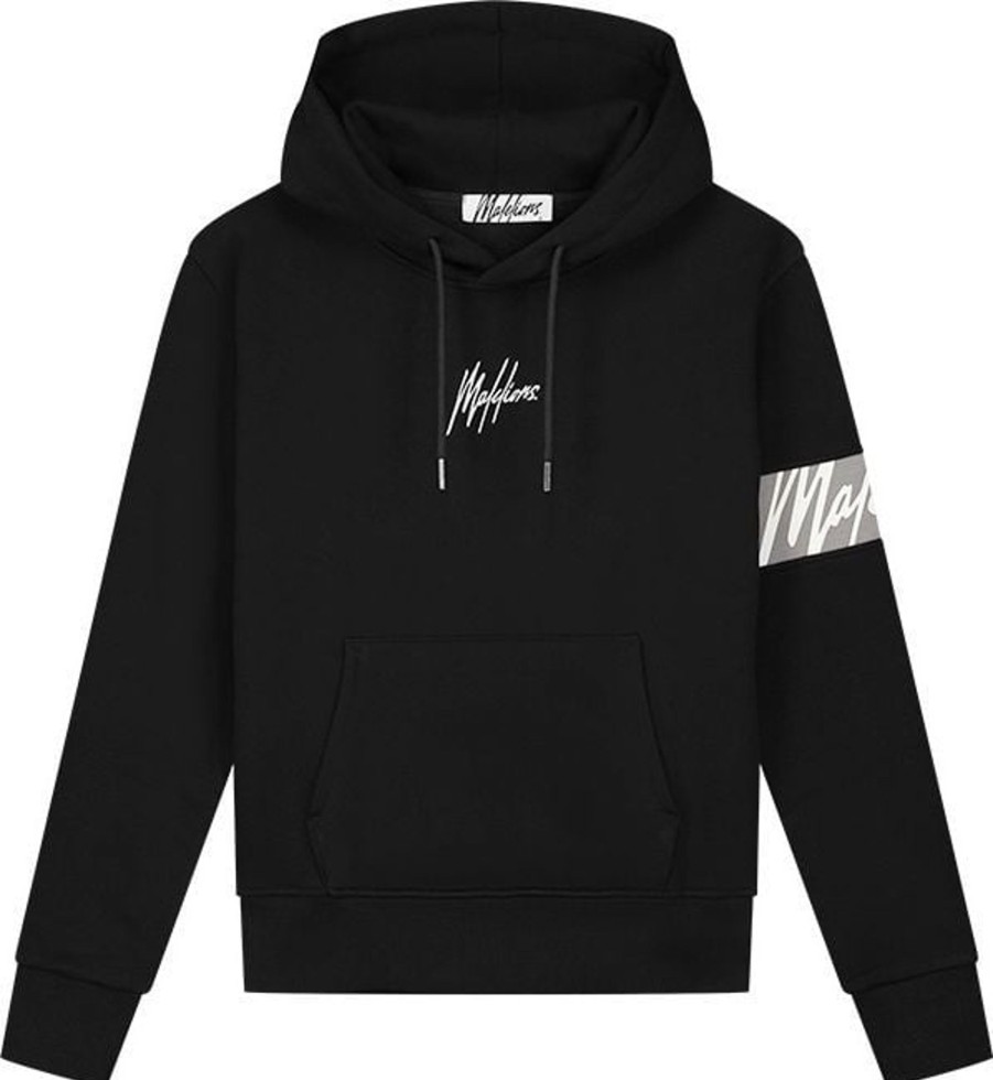 Dames Malelions | Malelions Women Captain Hoodie - Black Zwart