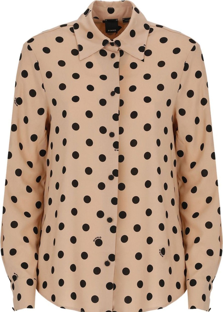 Dames Pinko | Pinko Shirts Pink Neutraal