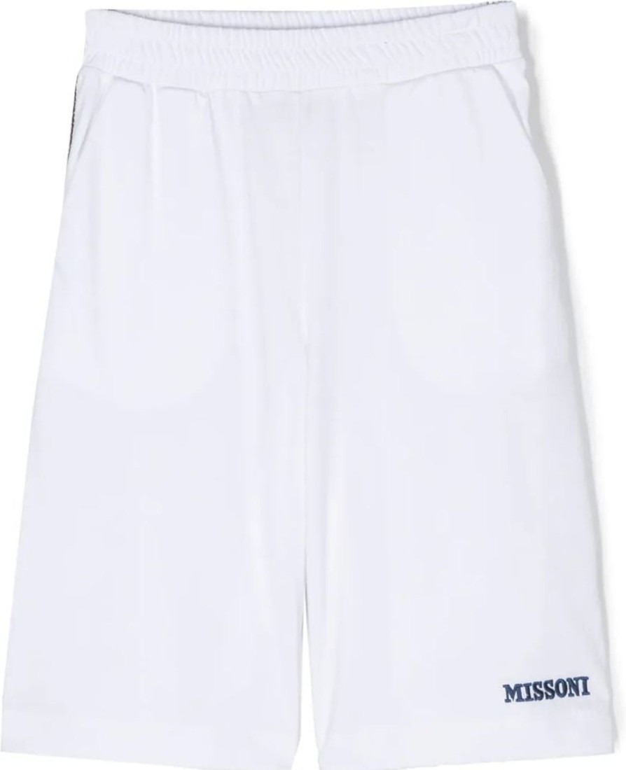 Kids Missoni Shorts | Missoni Jersey Short White Wit