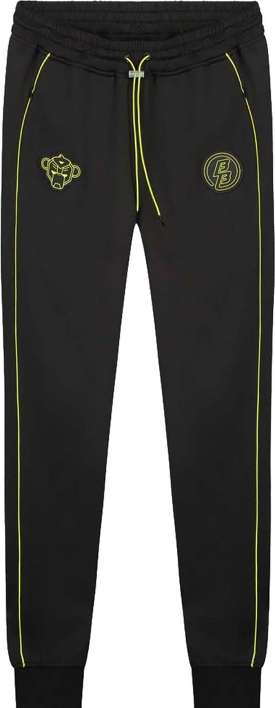 Dames Black Bananas | Black Bananas Wmn Atari Trackpants | Black/Lime Zwart