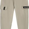 Dames Quotrell | Quotrell Brockton Cargo Pants | Sand/Black Beige