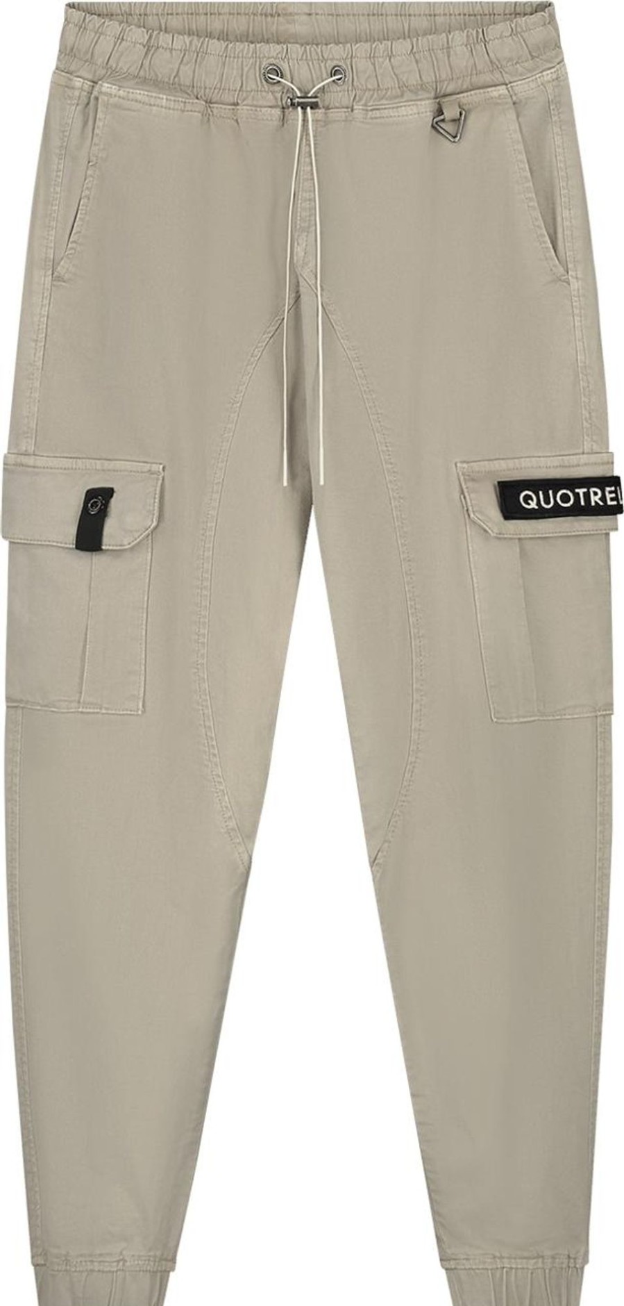 Dames Quotrell | Quotrell Brockton Cargo Pants | Sand/Black Beige