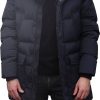 Heren Woolrich | Woolrich Premium Down Parka Melton Blue Blauw