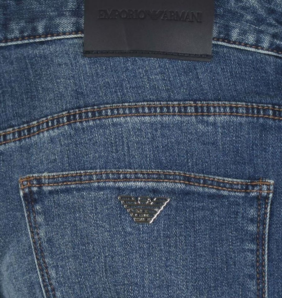 Heren Emporio Armani | Emporio Armani Jeans Denim Blue Blauw