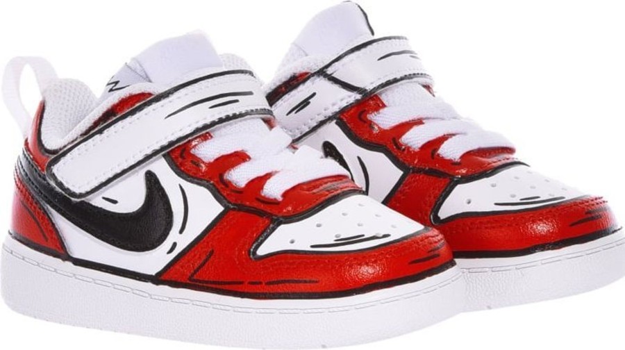 Kids Nike Schoenen | Nike Nike Court Vision White, Black, Red Wit