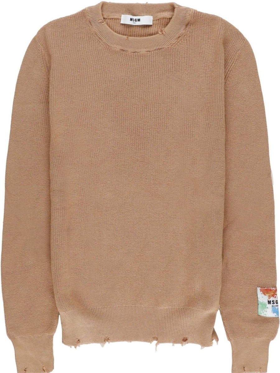 Kids MSGM Truien | Msgm Sweaters Brown Bruin