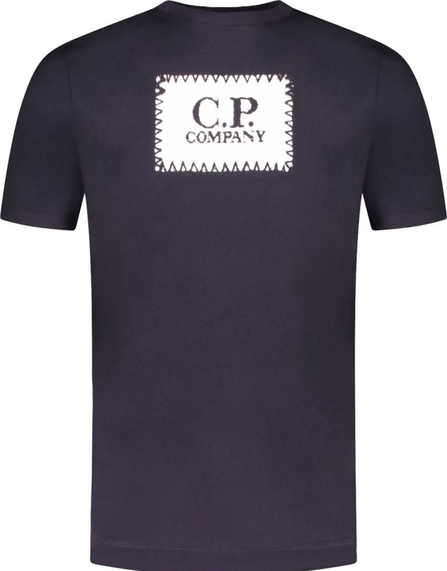 Heren CP Company | Cp Company C.P. Company T-Shirt Blauw Blauw