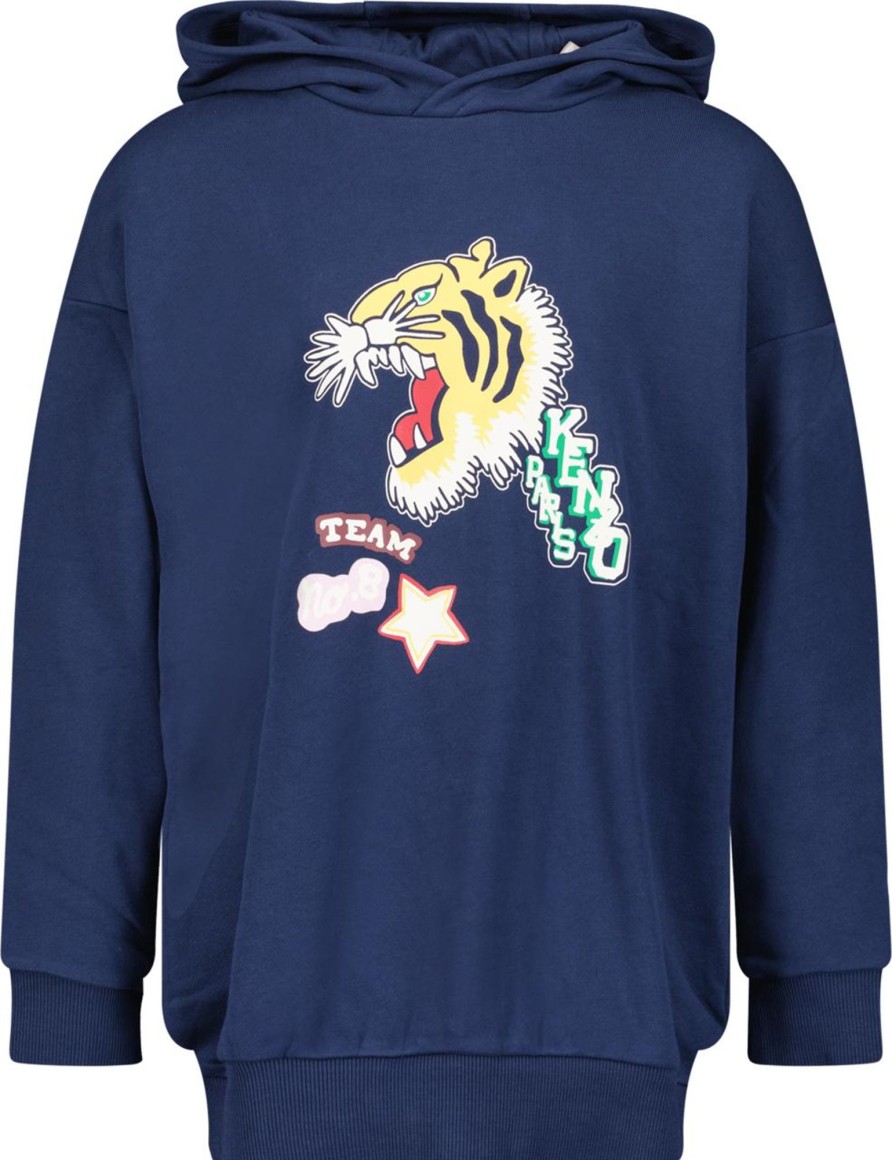 Kids Kenzo Truien | Kenzo Kenzo Kids Kinder Meisjes Trui Navy Blauw