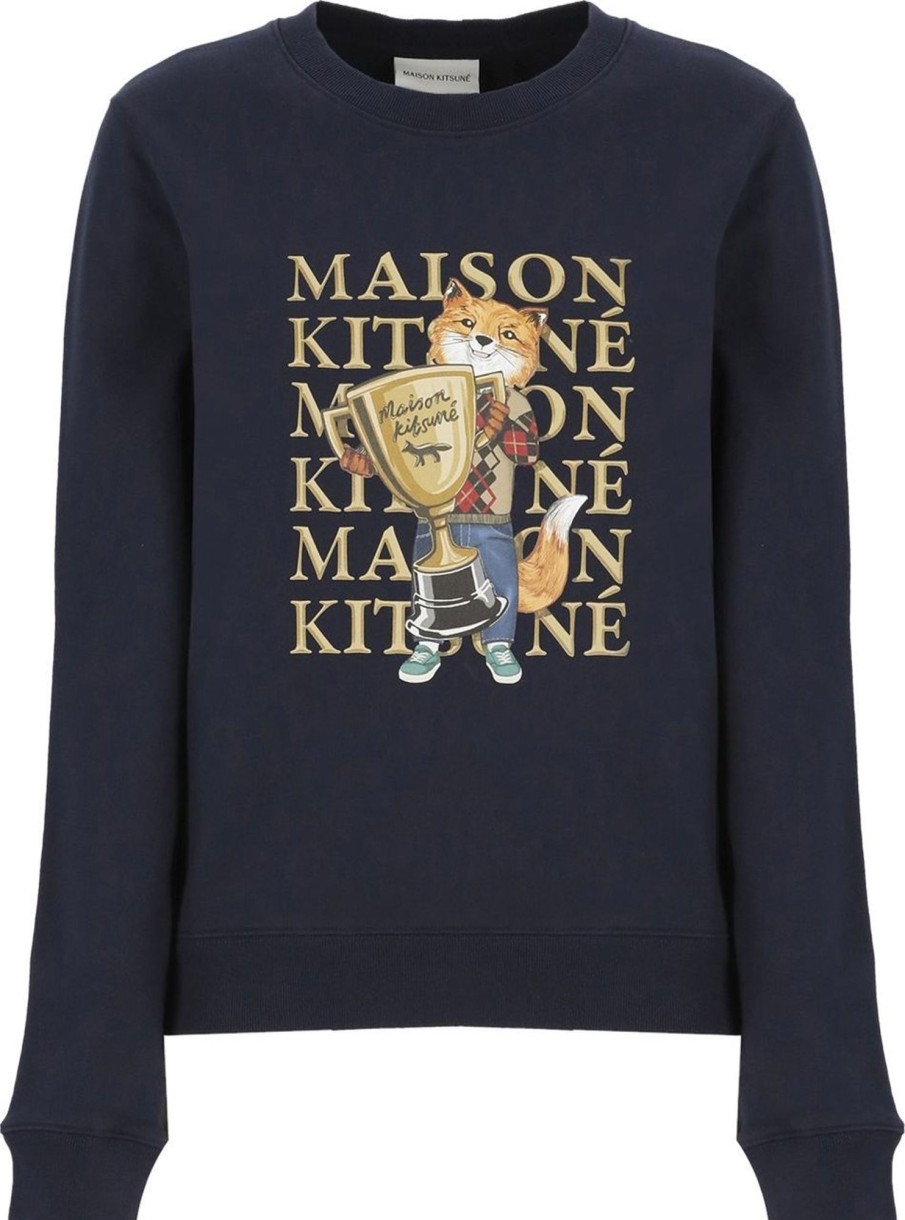 Dames Maison Kitsuné | Maison Kitsune Maison Kitsune' Sweaters Blue Blauw