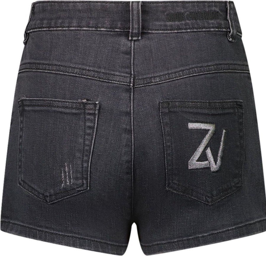 Kids Zadig et Voltaire Shorts | Zadig Et Voltaire Zadig & Voltaire Kinder Shorts Zwart Zwart