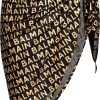 Dames Balmain | Balmain All-Over Logo Pareo Zwart