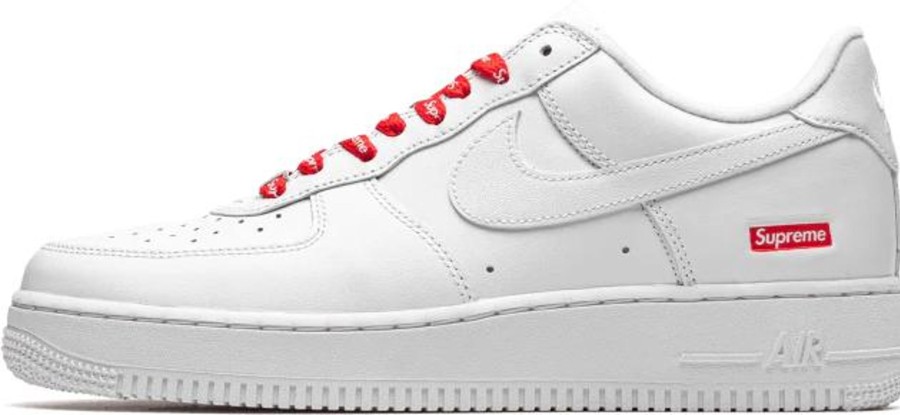 Heren Nike | Nike Air Force 1 Low White Supreme Wit