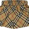 Kids Burberry Shorts | Burberry Burberry Baby Meisjes Shorts Beige Beige