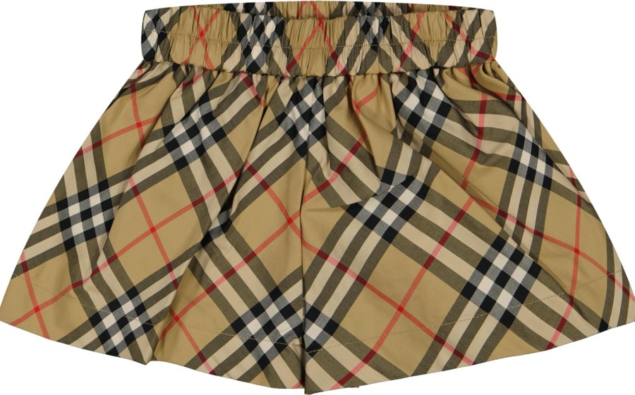 Kids Burberry Shorts | Burberry Burberry Baby Meisjes Shorts Beige Beige