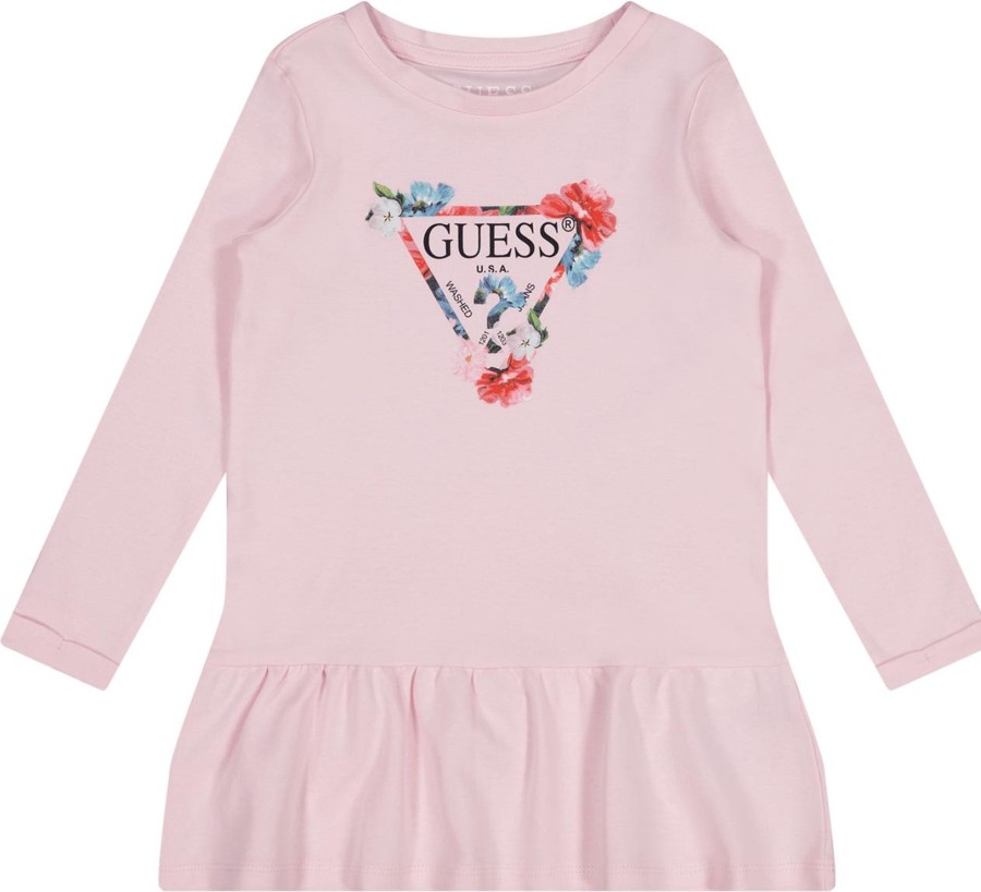 Kids Guess Jurken | Guess Guess Kinder Meisjes Jurk Licht Roze Roze