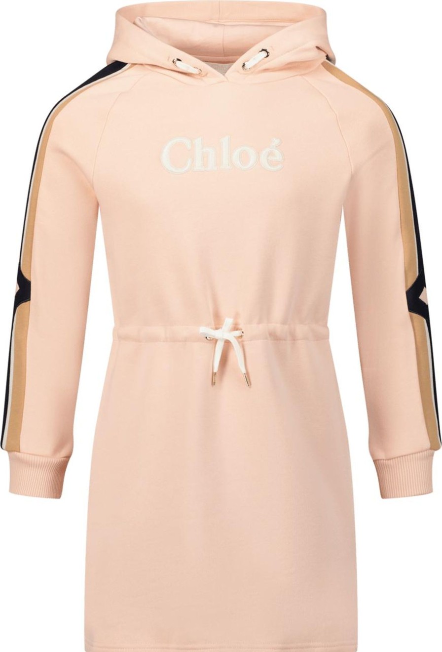 Kids Chloé Jurken | Chloe Chloe Kinder Meisjes Jurk Licht Roze Roze