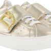 Kids Dsquared2 Schoenen | Dsquared2 D Statement Sneakers Box Sole Lace+Strap Goud