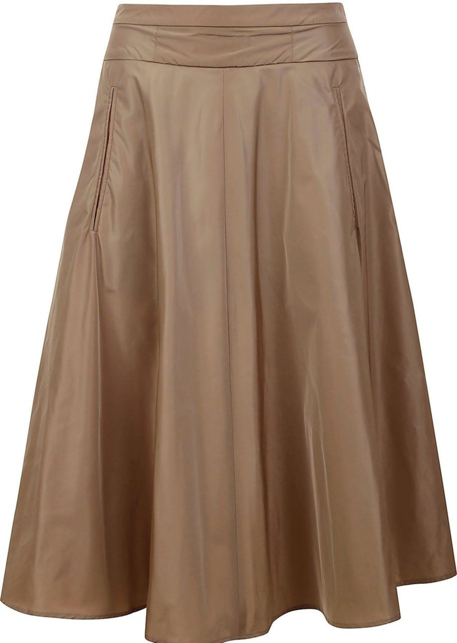 Dames Aspesi | Aspesi Skirts Camel Beige Beige