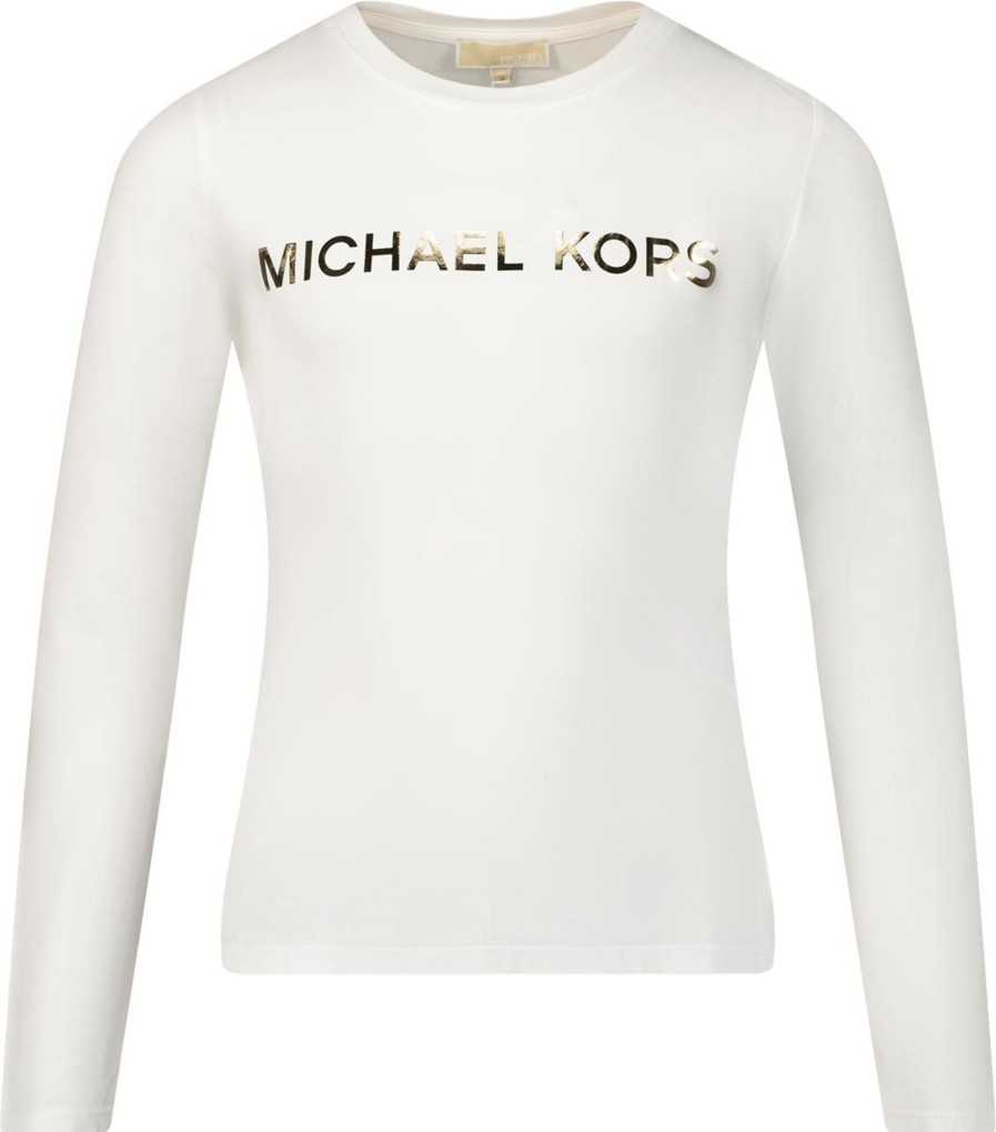 Kids Michael Kors Tops | Michael Kors Michael Kors Kinder Meisjes T-Shirt Zwart Zwart