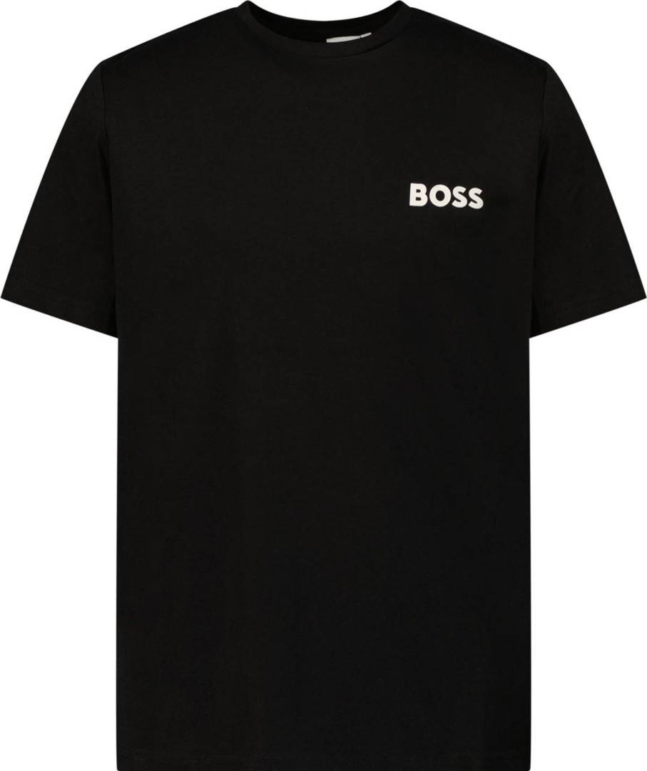 Kids Hugo Boss T-Shirts | Hugo Boss Boss Kinder Jongens T-Shirt Zwart Zwart