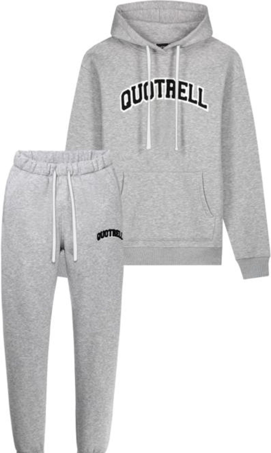 Heren Quotrell | Quotrell University Set | Melange Grey/Black Grijs