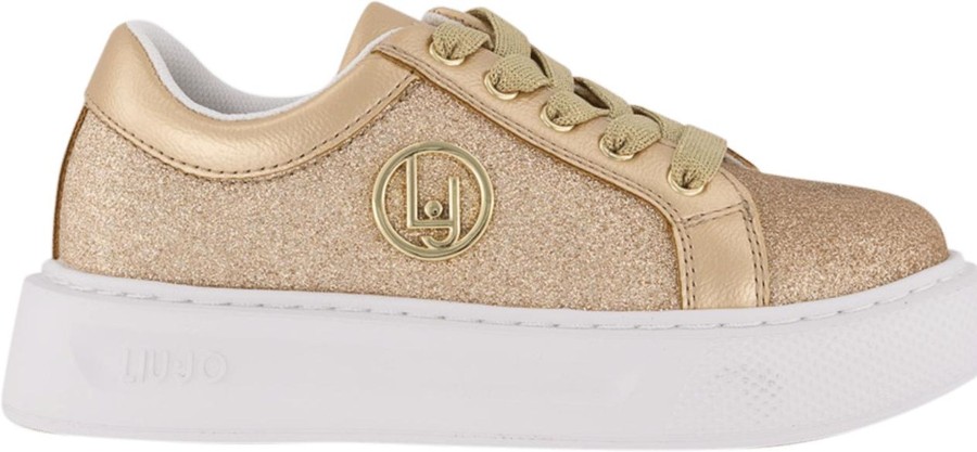 Kids Liu Jo Sneakers | Liu Jo Liu Jo Kinder Meisjes Sneakers Goud Metallic