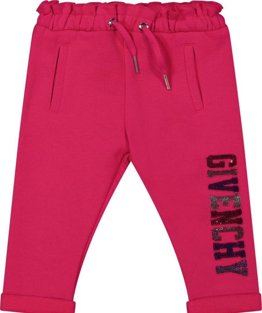 Kids Givenchy Broeken | Givenchy Givenchy Baby Meisjes Broek Fuchsia Roze