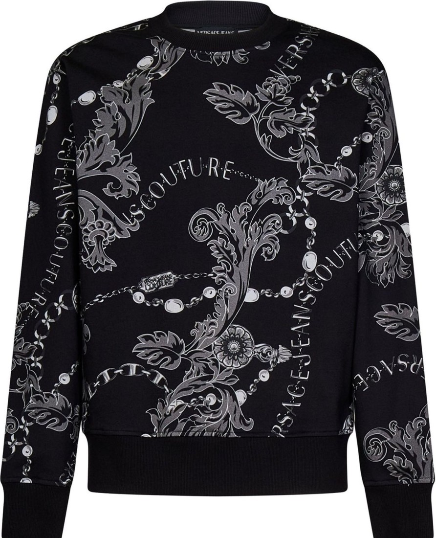 Heren Versace Jeans Couture | Versace Jeans Couture Versace Jeans Couture Sweaters Black Zwart