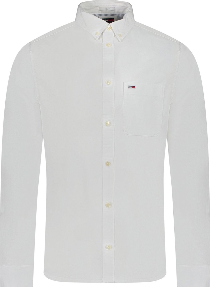 Heren Tommy Hilfiger | Tommy Hilfiger Overhemd Wit Wit