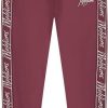 Dames Malelions | Malelions Women Tape Trackpants - Burgundy Rood