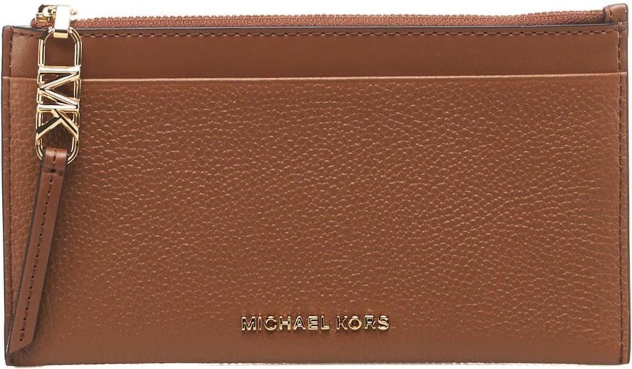 Dames Michael Kors | Michael Kors Wallet With Logo Bruin