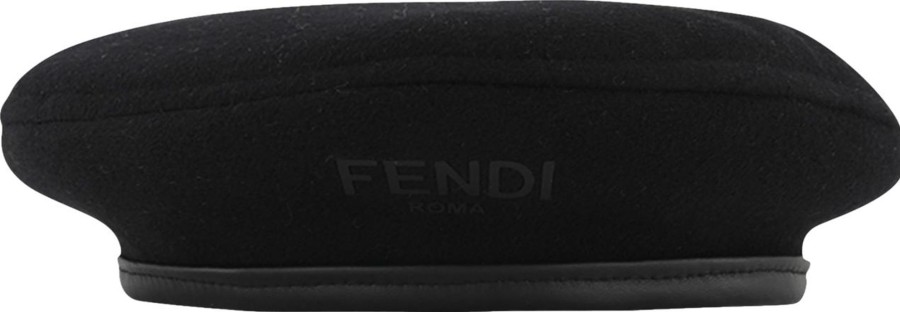 Kids Fendi Mutsen & Petten | Fendi Fendi Kinder Meisjes Hoed Zwart Zwart