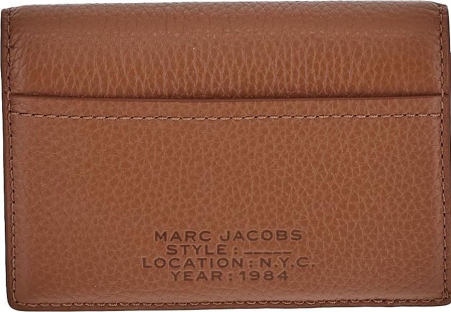 Dames Marc Jacobs | Marc Jacobs Small Bifold Wallet Bruin