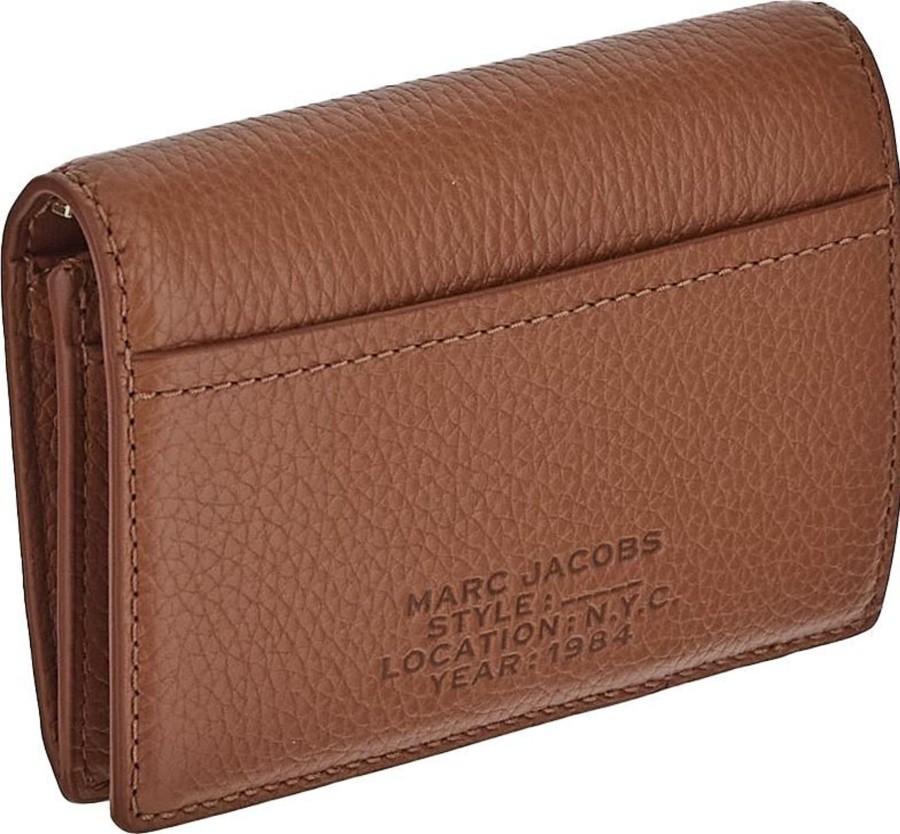 Dames Marc Jacobs | Marc Jacobs Small Bifold Wallet Bruin