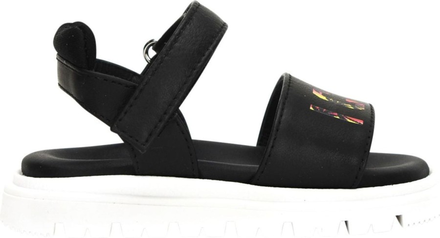 Kids Dsquared2 Sandalen | Dsquared2 Icon Hawai Sandaal Black Zwart