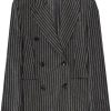 Dames Max Mara | Max Mara Max Mara Alloro Striped Blazer Grijs