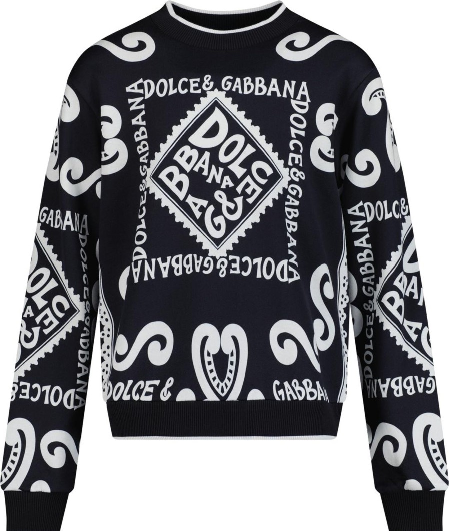 Kids Dolce & Gabbana Truien | Dolce & Gabbana Dolce & Gabbana Kinder Trui Navy Blauw