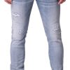 Heren My Brand | My Brand Plain Distresses Jeans Blauw