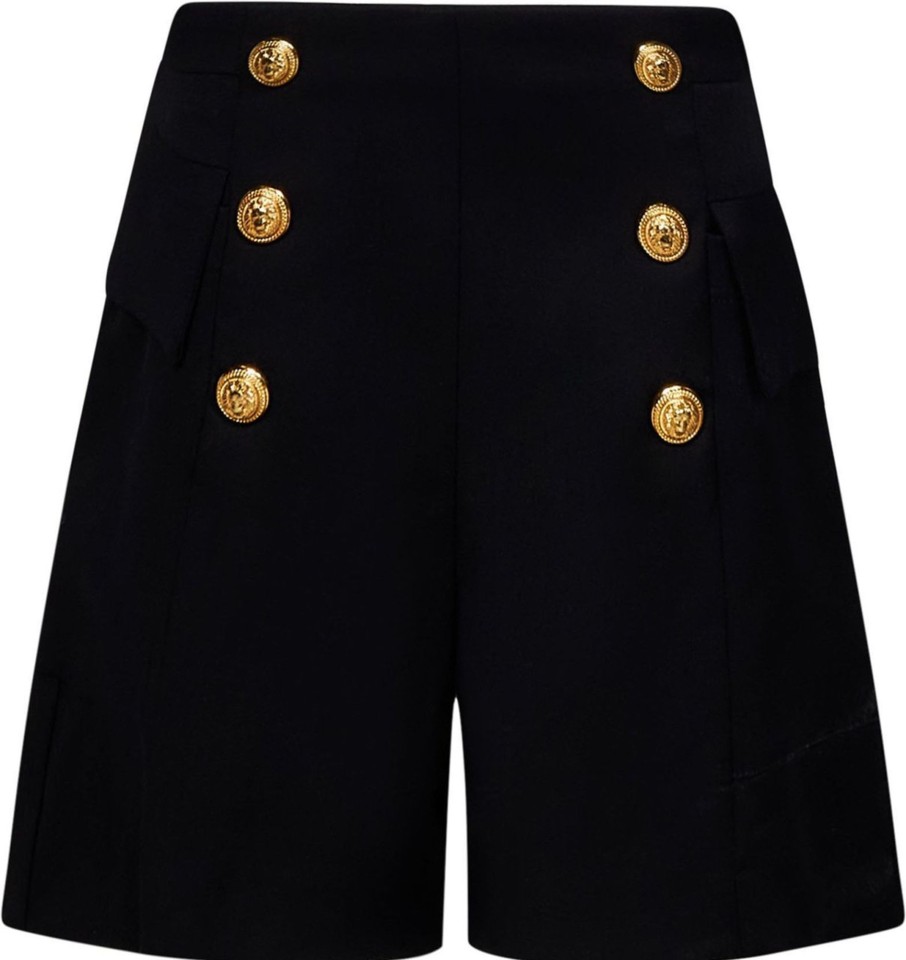 Kids Balmain Shorts | Balmain Balmain Shorts Black Zwart