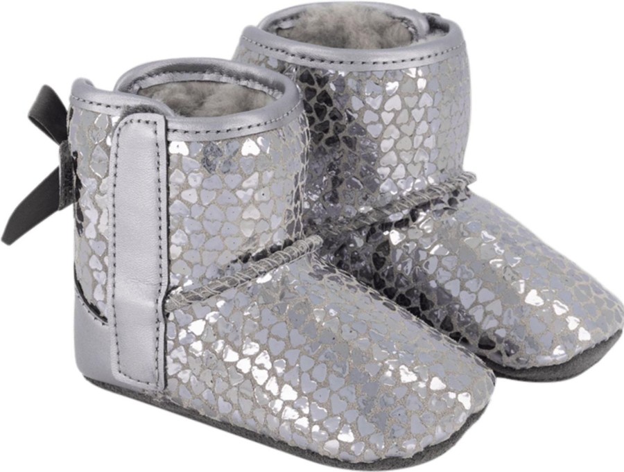 Kids UGG Slofjes | Ugg Ugg Baby Meisjes Slofjes Zilver Metallic