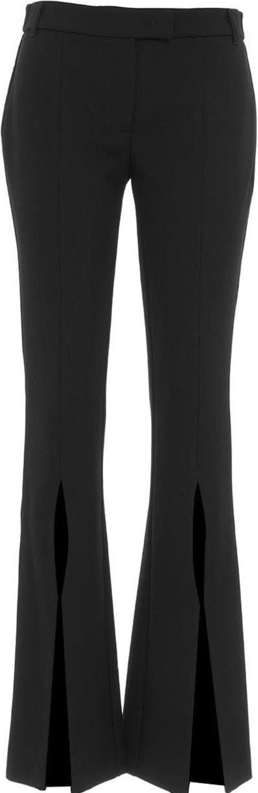 Dames Versace | Versace Slit Pants Zwart