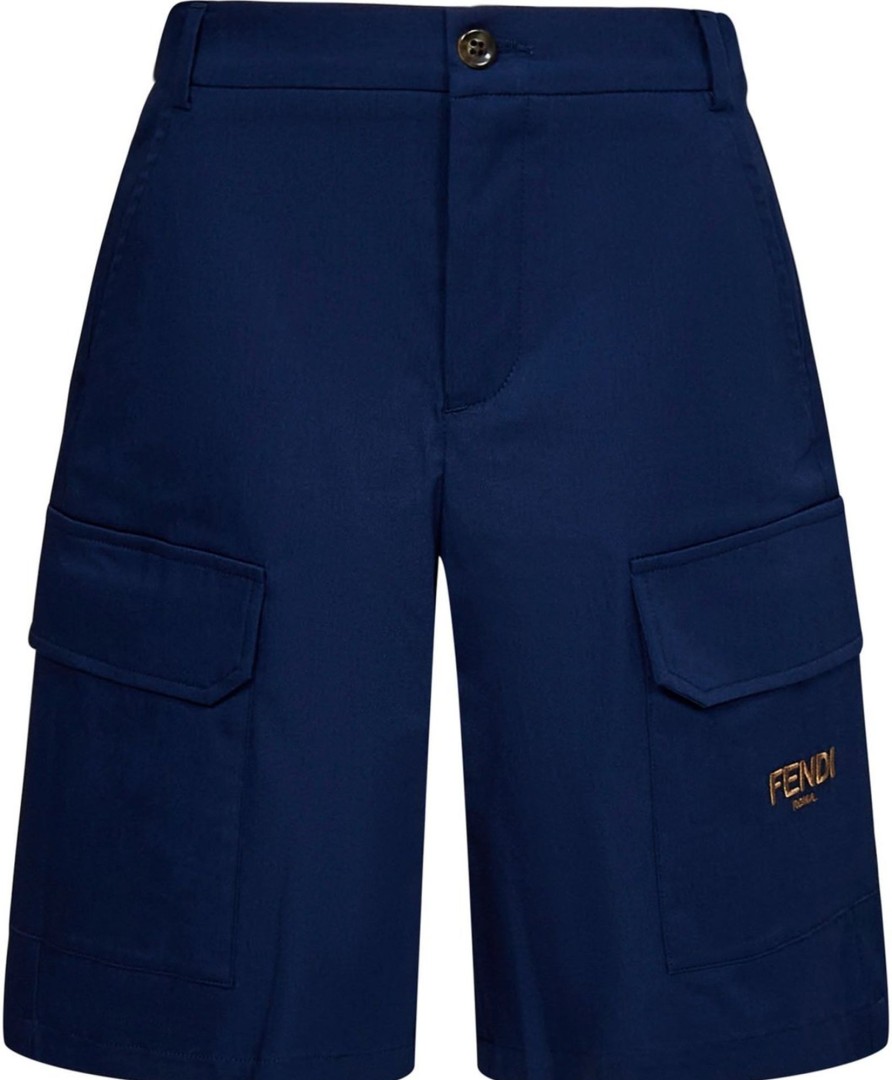 Kids Fendi Shorts | Fendi Fendi Kids Shorts Blue Blauw