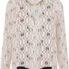 Dames Elisabetta Franchi | Elisabetta Franchi Elisabetta Franchi Blouse Ecru Viscose Maat 48 It Blouses Ecru Wit