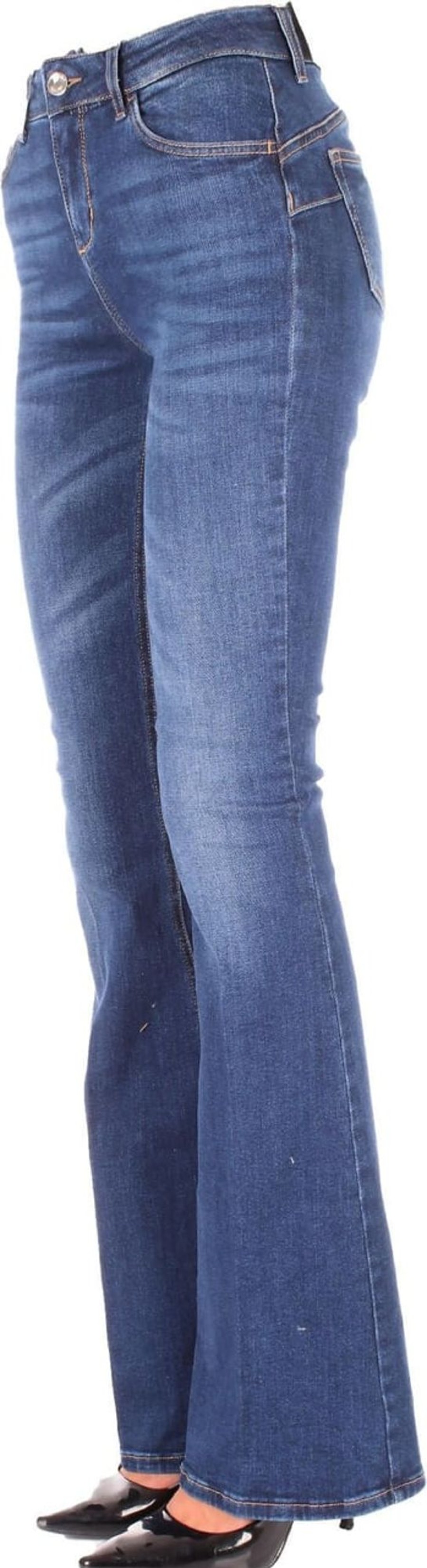 Dames Liu Jo | Liu Jo Jeans Donna Con Elastico Sul Retro Blauw