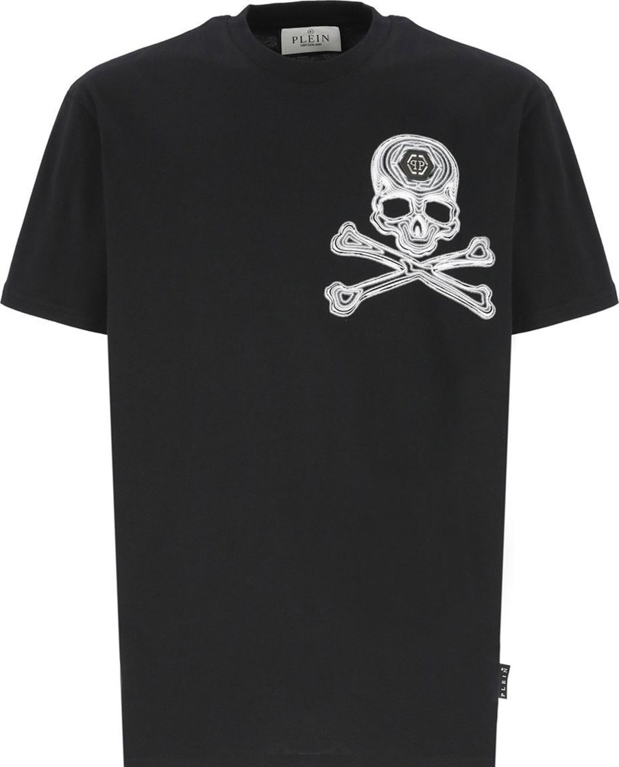 Heren Philipp Plein | Philipp Plein T-Shirts And Polos Black Zwart