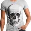 Heren My Brand | My Brand Original Skull T-Shirt Grijs