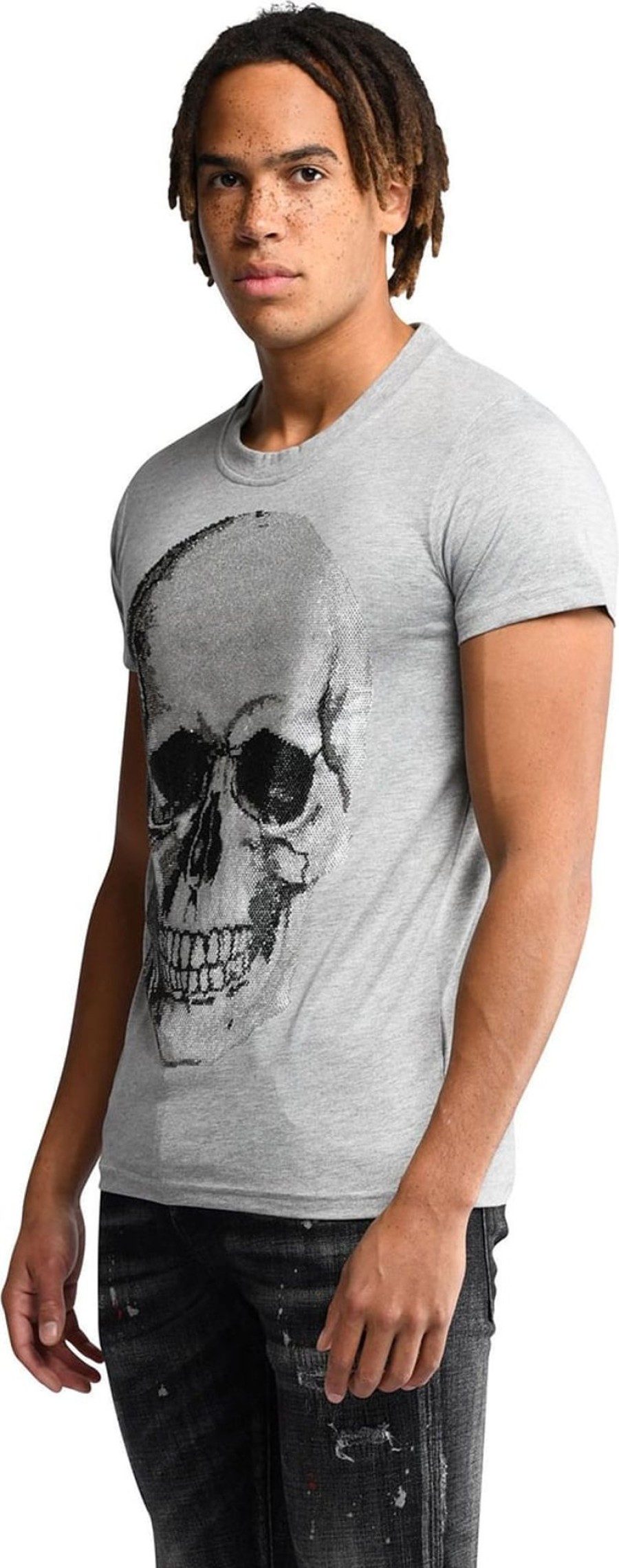 Heren My Brand | My Brand Original Skull T-Shirt Grijs